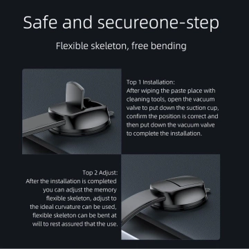 Forcell Magnetic Flexible Car Holder 20 cm 2 in 1