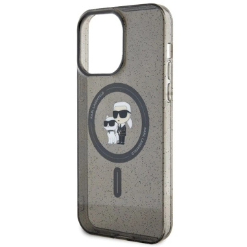 Karl Lagerfeld KLHMP15XHGKCNOK iPhone 15 Pro Max 6,7" čierny/čierny pevný obal Karl