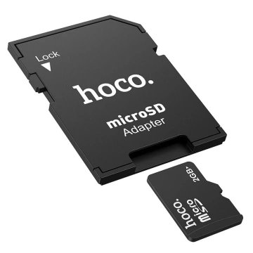 Adaptér paměťových karet HOCO SD HB22 Univerzální MicroSD na SD kartu, černý