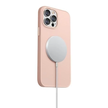 Чохол UNIQ Lino Hue iPhone 13 Pro / 13 6.1" pink / blush pink MagSafe