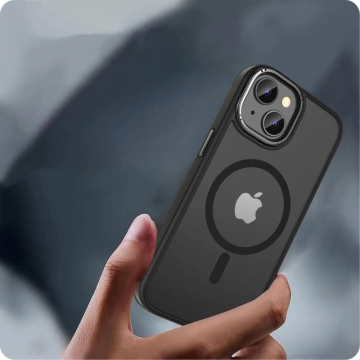 Etui Magmat „2“ Magsafe für Apple iPhone 15 Mattschwarz