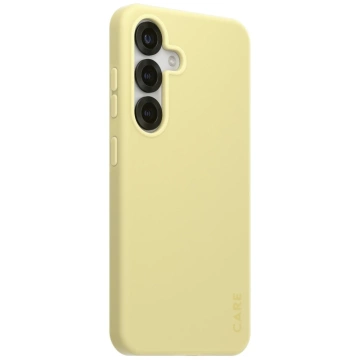 Чохол CARE для Samsung Galaxy S25 від PanzerGlass Fearlessly Magnetic жовтого кольору