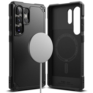 Puzdro Ringke Rugged Gear Magnetic MagSafe pre Samsung Galaxy S25 Ultra, čierne