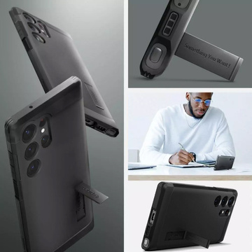 Etui Spigen Tough Armor do Samsung Galaxy S23 Ultra Black