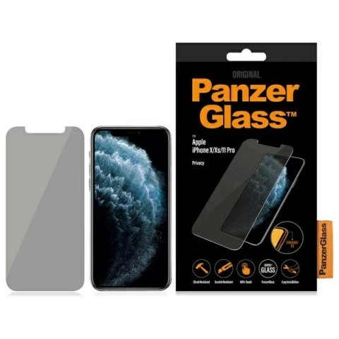 Tvrdené sklo PanzerGlass Standard Fit pre iPhone 11 Pro/XS/X, ochrana súkromia
