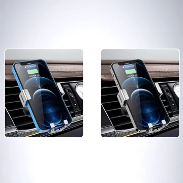 Gravitační držák smartphonu do auta, větrací otvor modrý (YC12)