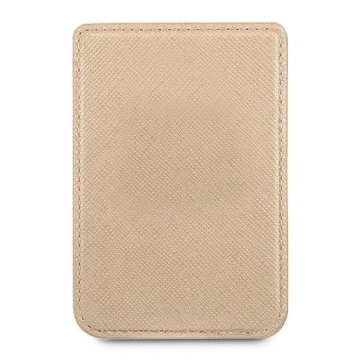 Guess Wallet Card Slot GUWMSSASLGO MagSafe Saffiano Złoty/Gold