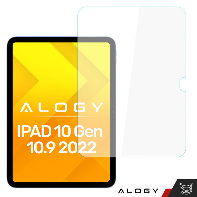 Tvrzené sklo pro Apple iPad 10.9 10 Gen 2022 (A2696/A2757/A2777) Alogy Screen Protector Pro 9H Hole Screen Protector