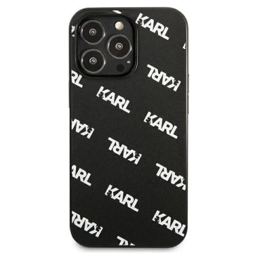 Karl Lagerfeld KLHCP13LPULMBK3 iPhone 13 Pro / 13 6,1" pevný obal černý/černý celoplošný