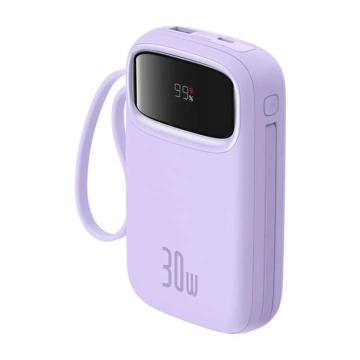Baseus QPow 2 Powerbank 10000 mAh 30 W 2xUSB-C Lila