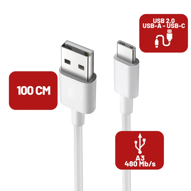 Xiaomi original USB - USB-C type C cable strong fast 120W PD 6A 1M wire White