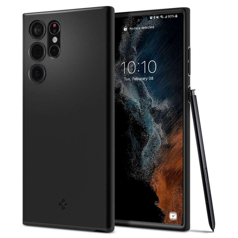 Etui pre Samsung Galaxy S22 Ultra obudowa puzdro Spigen Thin Fit Black