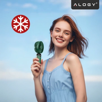 Fan Fan Handheld Fan Wireless Alogy Desktop Portable Handheld with Phone Holder USB-C Navy Blue