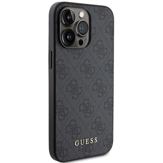 Чохол Original GUESS Hardcase GUHCP15LG4GFGR для iPhone 15 PRO (4G Metal Logo / сірий)