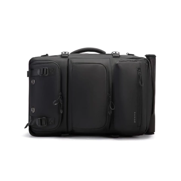Bange wasserdichter Rucksack für 15,6-Zoll-Laptop, Stadtreisender, 45 x 30 x 16 cm, für Arbeit, Flugzeug, Herren, Damen, mit USB-Anschluss Schwarz