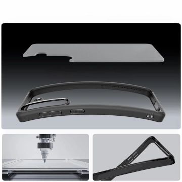 Samsung Galaxy S25 Spigen Ultra Hybrid Handyhülle Frost Black