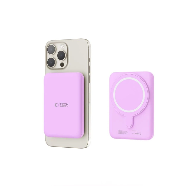 Magnetická powerbanka PB10 Lifemag Magsafe Power Bank 5000mah Lilac