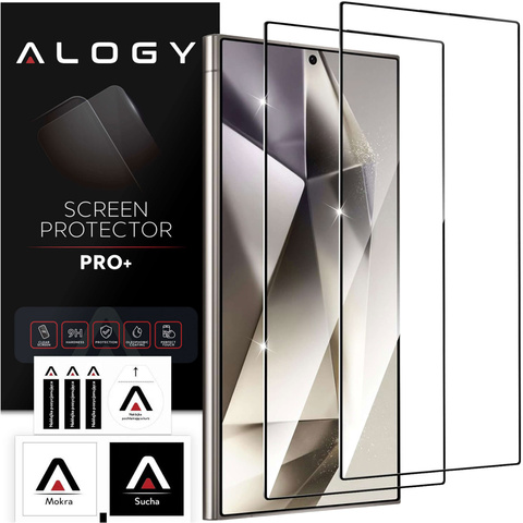 2x Загартоване скло для Samsung Galaxy S24 Ultra Screen Protector Glass 9H Alogy Pro