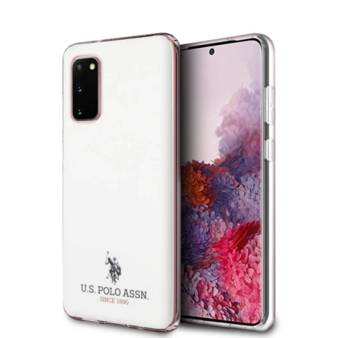 Чохол для телефону US Polo Shiny для Samsung Galaxy S20 білий/білий