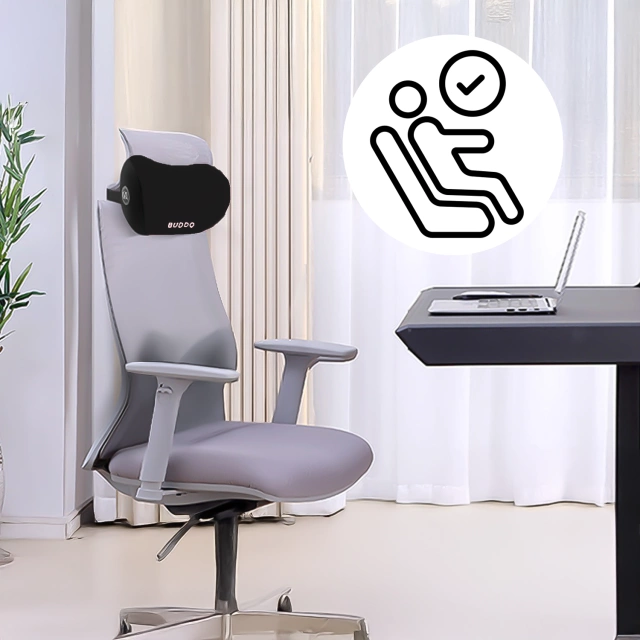 Alogy Autokissen Kopfstütze Memory Foam Schwarz