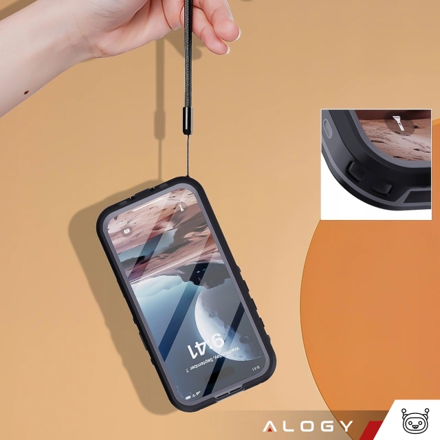 Alogy HydroArmor™ IP68 Waterproof Case with Clear Back 360 Armored Case for MagSafe for Apple iPhone 16