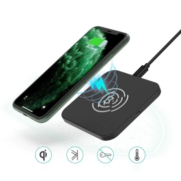 Choetech Qi 10W bezdrátová nabíječka pro sluchátka černá (T511-S)