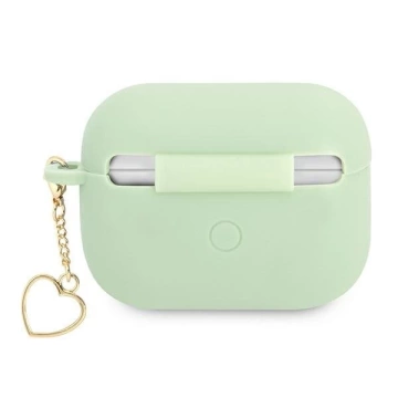 Чохол Guess GUAPLSCHSN AirPods Pro зелений/зелений Silicone Charm Heart Collection