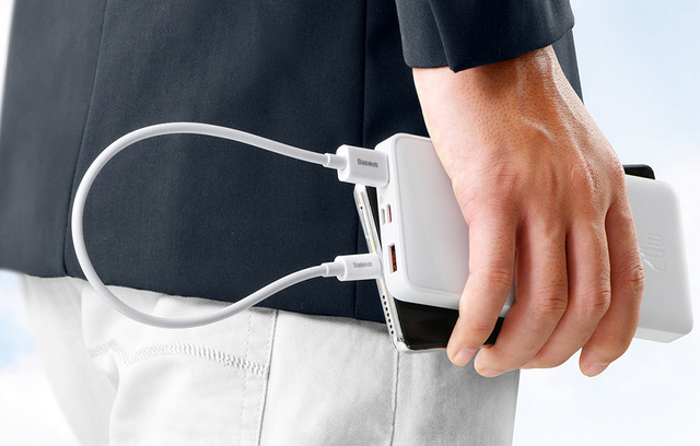 Baseus Superior USB na USB-C kabel 100W 0,25m (bílý)