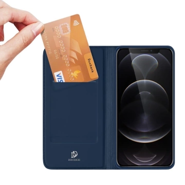 Dux Ducis Skin Pro Holster Flip Cover pro iPhone 13 Pro modrý