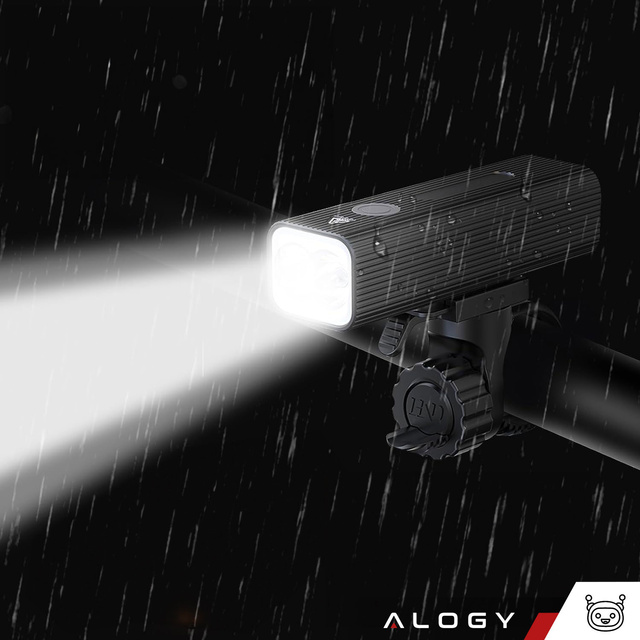 Bicycle Light Front LED Front Light Bicycle Lighting Waterproof IPX5 Alogy P12 Bike Light Black