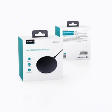 Choetech podpultová indukční nabíječka 10W EU nabíječka s napájecím kabelem černá (T590-F)