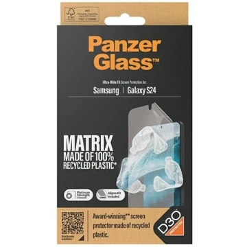 Загартоване скло для Samsung Galaxy S24 PanzerGlass Ultra-Wide Fit з аплікатором