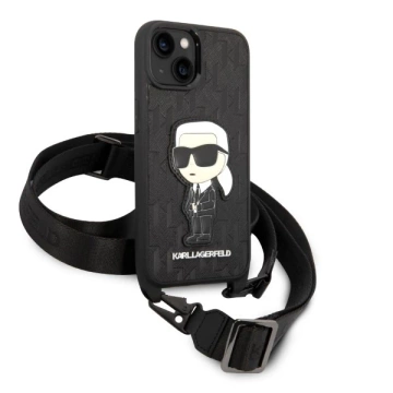 Etui Karl Lagerfeld KLHCP14SSTKMK для Apple iPhone 14 6,1" Hardcase Monogram Ikonik Patch
