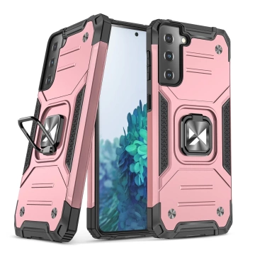 Wozinsky Ring Armor armored hybrid case cover with magnetic holder for Samsung Galaxy S22 (S22 Plus) pink