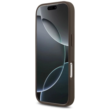 Etui Guess Hardcase 4G Big Metal Logo do iPhone 17 Pro, brązowe