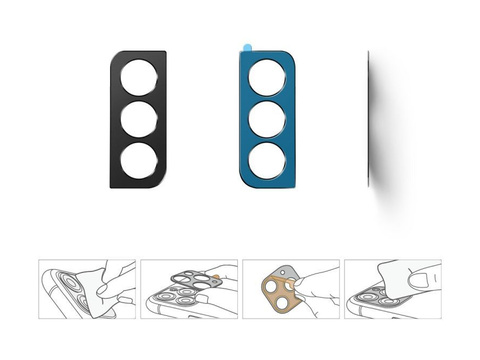 Stylingové puzdro Ringke Camera Styling pre Samsung Galaxy S21 Plus Black