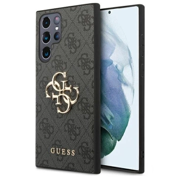 Etui Guess GUHCS22L4GMGGR S908 для Galaxy S22 Ультратвердий корпус 4G Великий металевий логотип