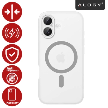 Kryt pre Apple iPhone 16 Pro Max Alogy MagSafe Hybrid Matte Case Matný kryt s ochranou šošovky čierny