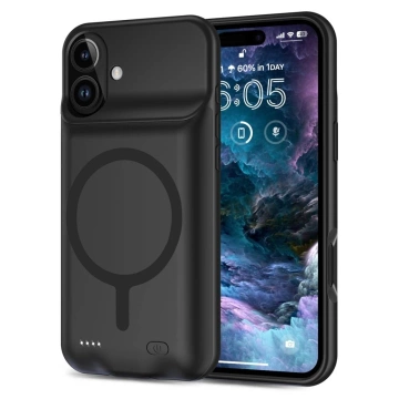 Etui powerbank PowerCase MagSafe 7000 mAh для iPhone 16 Black