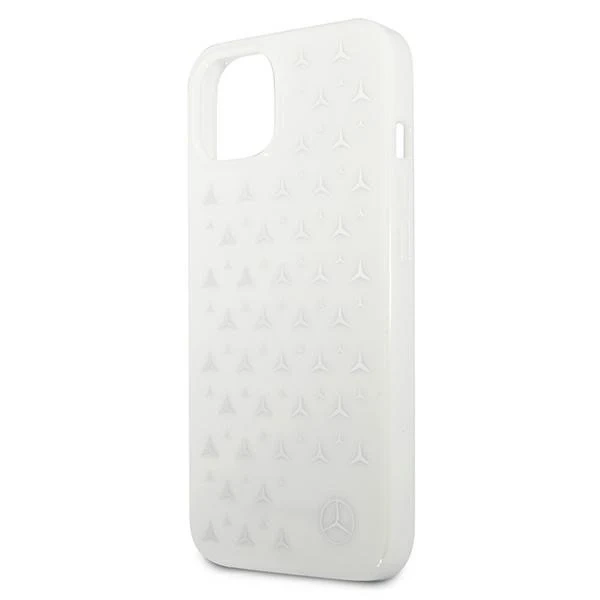 Etui Mercedes MEHCP13SESPWH do iPhone 13 mini 5,4" pevný obal Silver Stars Pattern