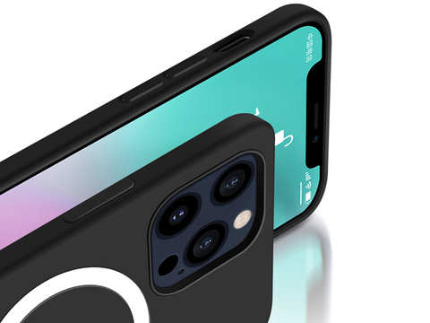 Puzdro Mag Safe Alogy pre Qi nabíjačky pre iPhone 12 Pro Max Black