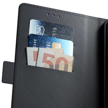 Peňaženka 3mk Wallet Case pre Samsung Galaxy S24 Ultra s magnetickým uzáverom Black