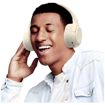 Słuchawki Bluetooth 5.3 USAMS Yun Series Nauszne Beżowe