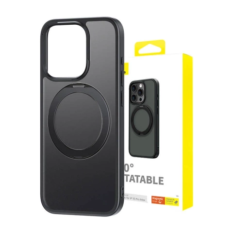 Magnetyczne Etui na telefon iPhone 15 Pro Max Baseus CyberLoop Series (Czarne)
