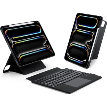 Protective case with bluetooth keyboard for iPad Pro 11 (2024) DUX DUCIS DK Black