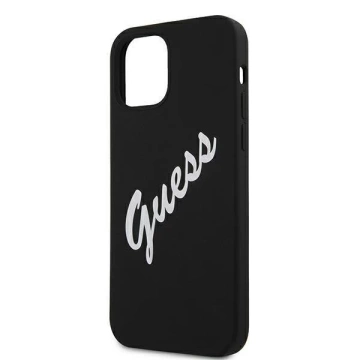 Guess GUHCP12LLSVSBW iPhone 12 Pro Max 6,7" černobílý / černý bílý pevný obal silikonový Vintage