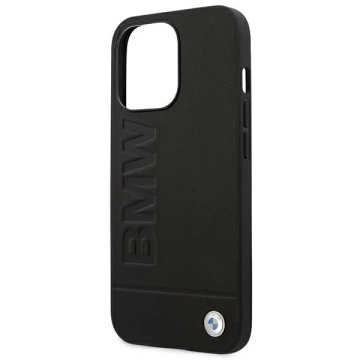 Etui BMW BMHCP14XSLBK für iPhone 14 Pro Max 6,7" Lederstempel