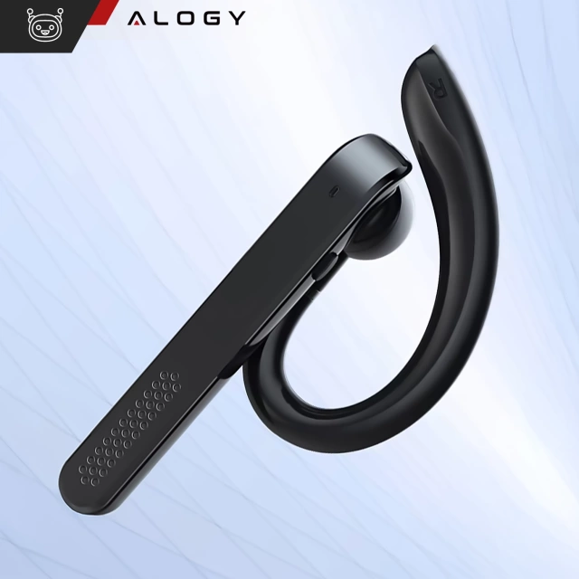 Alogy Earphone Bluetooth headset pre telefón, vodotesný IPX4, na hovory, čierny