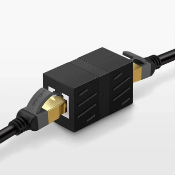Síťový konektor UGREEN Ethernet RJ45 10 Gbps konektor síťového kabelu černý (NW114 20390)