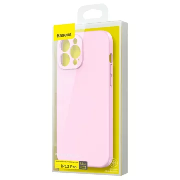 Baseus Tekuté gélové puzdro Silikónový kryt pre iPhone 13 Pro ružový (ARYT001004)